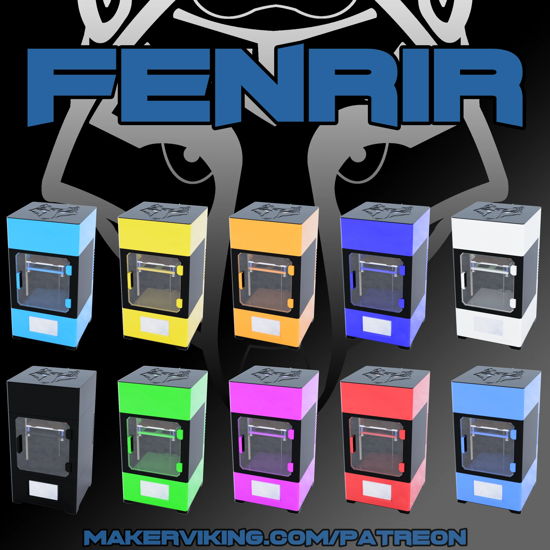 Fenrir colour variants: print it in your own colours