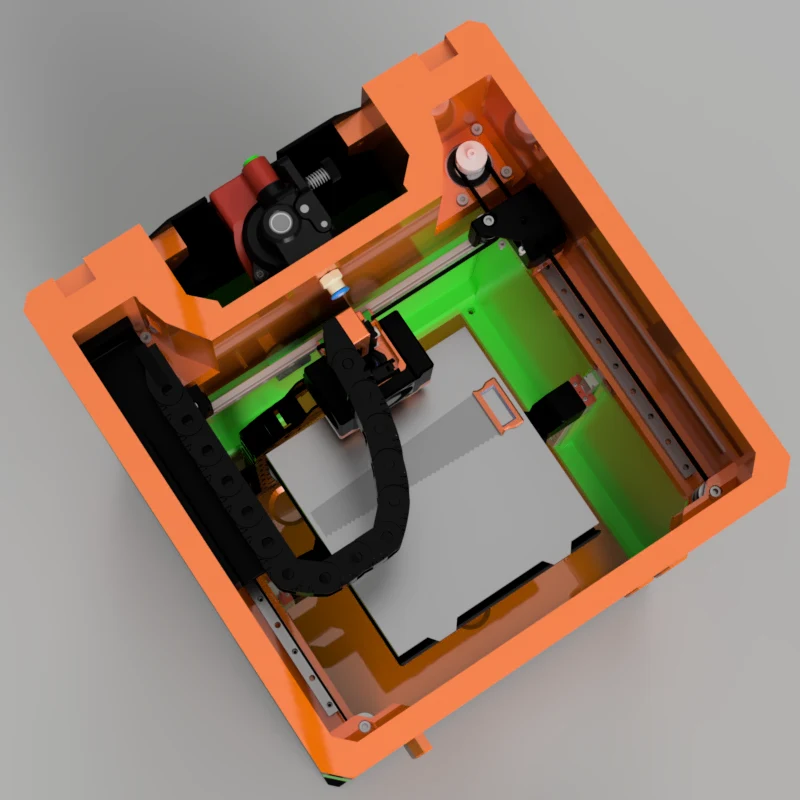Render of the stiffened, enlarged Fenrir frame (Sep 2023 design)